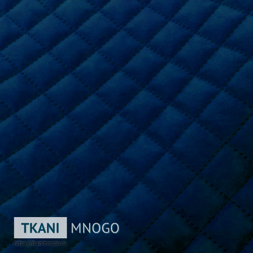 Фото фактуры велюра “CSBYH1-66A” (ромб синий)