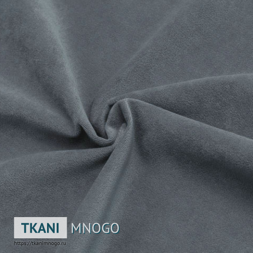 Фото обивки велюра “32” (однотонный серый)