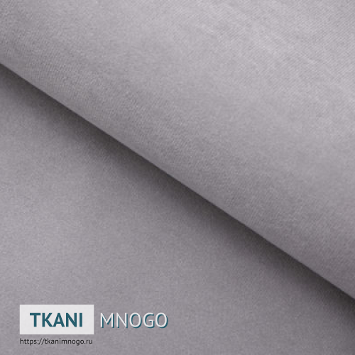 Фото внешнего вида велюра “81” (однотонный серый)