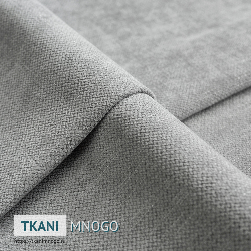 Фото материала велюра “10” (однотонный, узор серый)