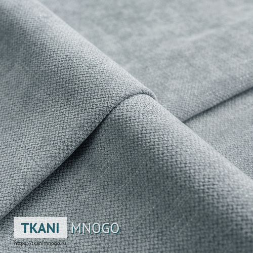 Фото материала велюра “16” (однотонный, узор голубой)