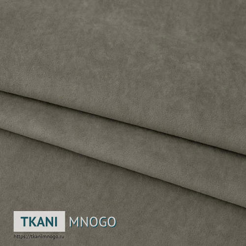 Фото ткани велюра “Viva-5” (однотонный серый)