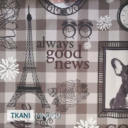 Фото рисунка микровелюра “Cats-1” анималистический.